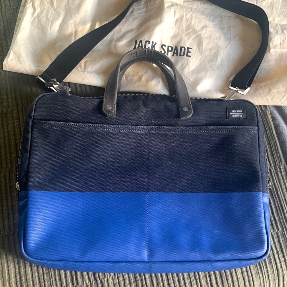Iconic Jack Spade Dipped Briefcase
